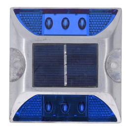 Solar Road Stud Light Cast Aluminium Alloy for Driveway Step Sidewalk Stair Outdoor IP68 Waterproof Road Marker Blue Light