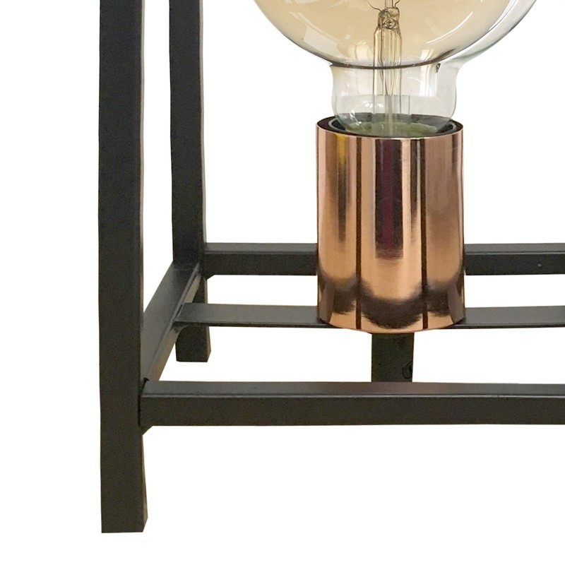ONLI Urban Floki Style Metal Table Lamp Black and Copper