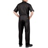 Dickies Men's Short Sleeve Flex Coverall, Black, XLS