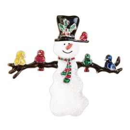 CHARM ONLINE Christmas Snowman Brooch Fashion Cute Large Brooch Pin Enamel Lapel Pin Cartoon Brooch Pin Badges Brooch Pins for Clothing Bags Hat Accessory DIY Crafts