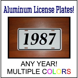 Unbranded 1987 LICENSE PLATE CAMARO MUSTANG CORVETTE 442 CHEVELLE GTO TRANS AM YEAR