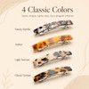 4 Pcs French Hair Barrette for Women, Acetate Small Clips