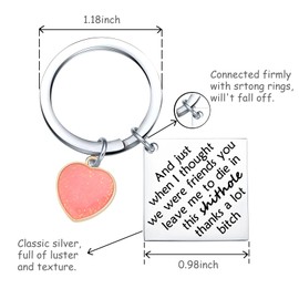 UIEOA Co Worker Gifts For Women Retirement Gifts For Women Going Away Gifts For Coworker Keychain Employee Appreciation Gifts Coworker Christmas Keychain Work Friend Gifts Employee Keychain