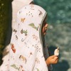 Little Unicorn Cotton Muslin & Terry Hooded Towel, Larger Size