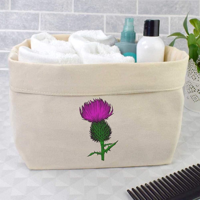 Large 'Thistle' Canvas Organiser/Storage Bag (OR00016625)