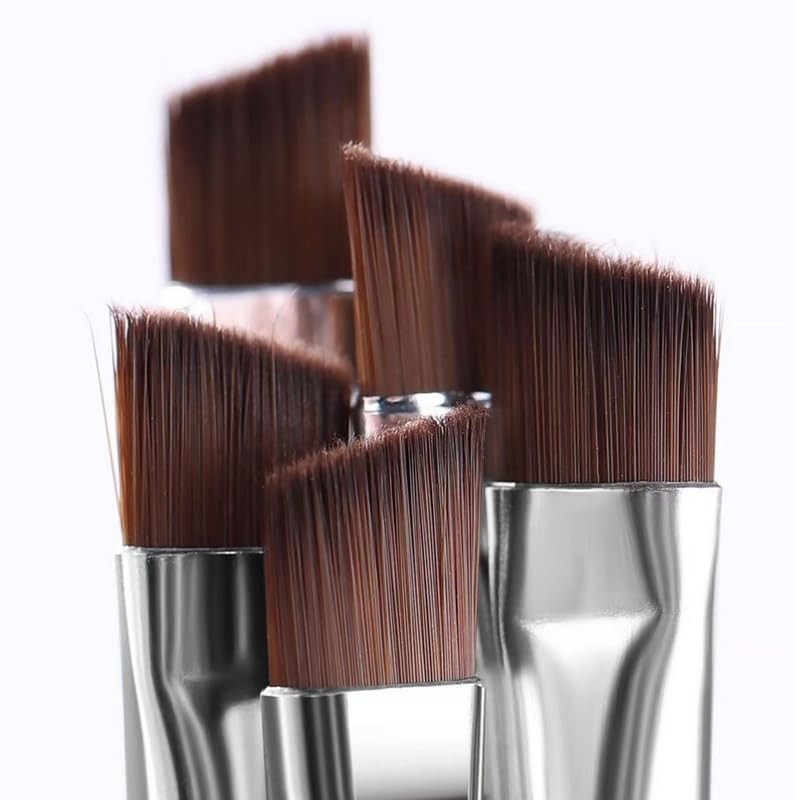 2 Eyebrow Brushes and Screw Brushes Double Ended Combination, 2