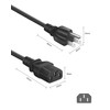 3 Prong Amplifier Power Cord Cable Replacement for ION Pathfinder