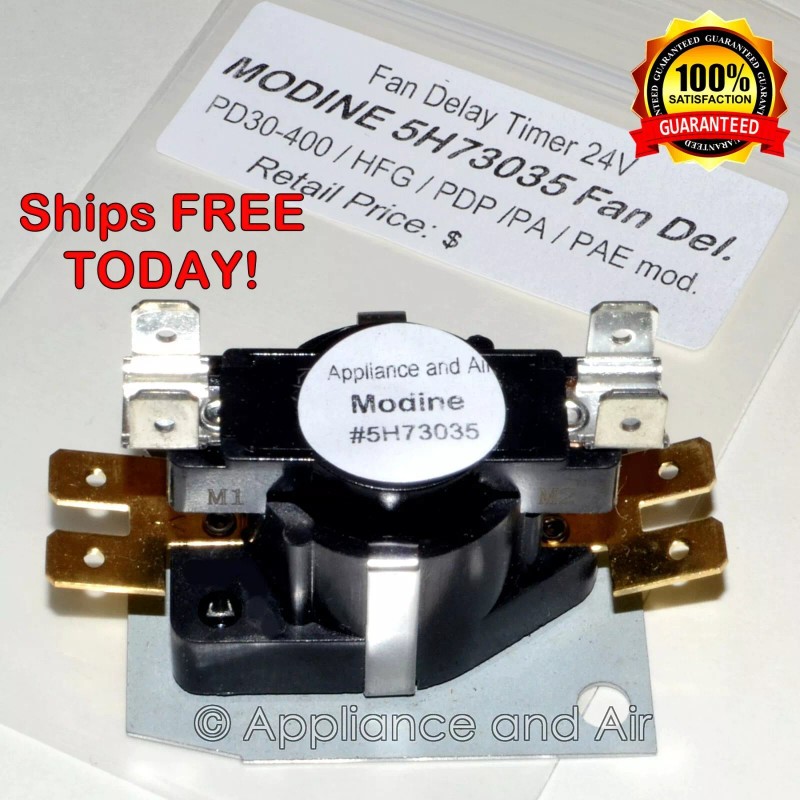 Modine 5H73035 Modine Gas Heater Fan Delay Timer Relay PD/PDP/PAE/PA