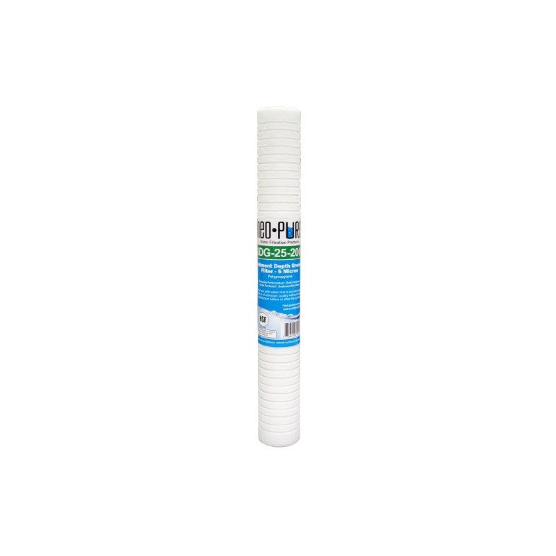 Neo-Pure MBG-25200-05 Sediment Depth Grooved Filter – 2-1/2" x 20"
