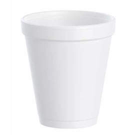 Dart 8, 10, 12 OR 16 oz Cup White Foam Hot Cold Cups Insulated Cups 1000 Ct - 12 oz (1000 Cups)