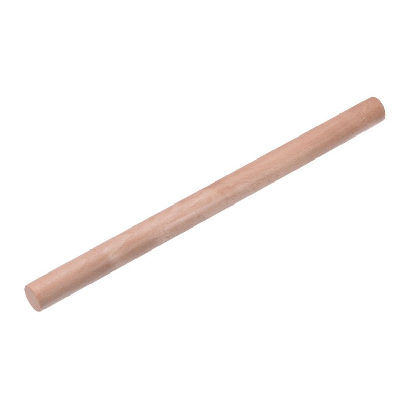 HARFINGTON Rolling Pin 15.7" x 1.1" Cylindrical Smooth Non-Stick Beech