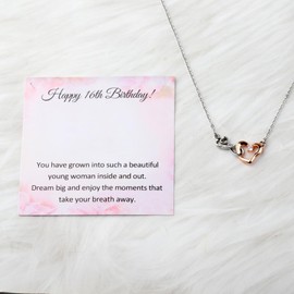 BLEOUK 16th Birthday Necklace 16th Jewelry For Her Sweet 16 Jewelry Gift For Daughter Granddaughter (You have grown into NE)