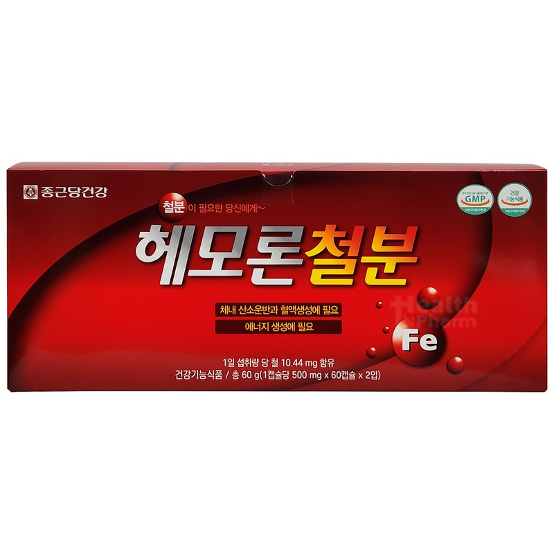 Chong Kun Dang Health Hemoron Iron 60g (500mg x 60