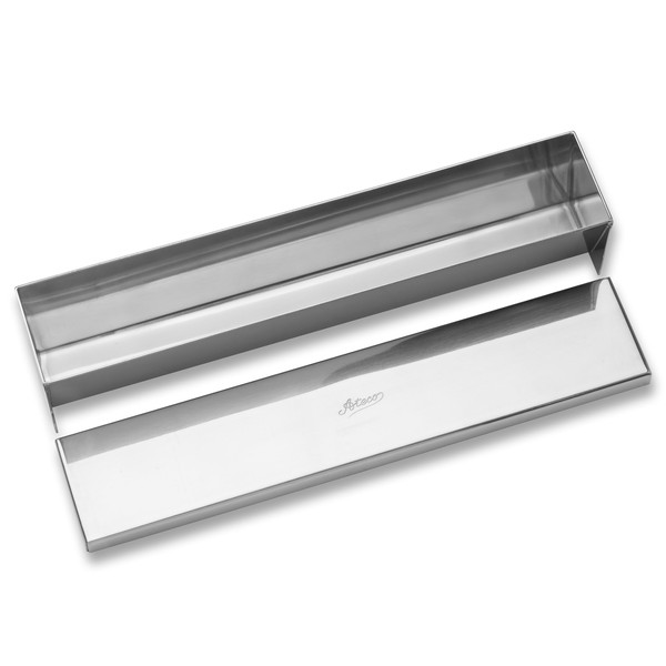 Ateco Molde de terrina de acero inoxidable con tapa, parte
