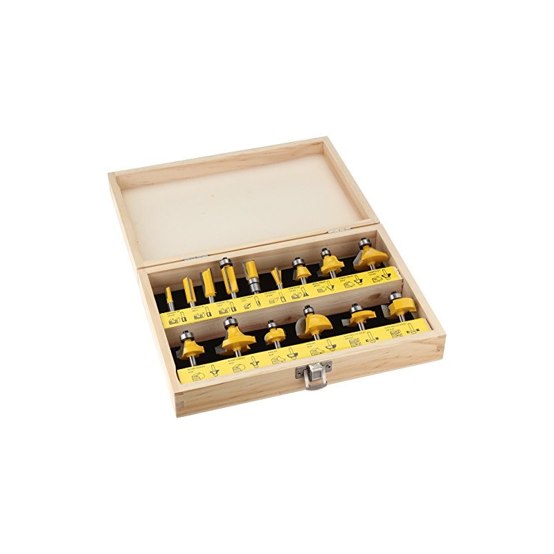 YONICO - Router Bits 1/4 Shank - Tungsten Carbide 1/4