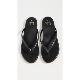 beek Women's Sunbeam Flip Flops, Black, 5 Medium US