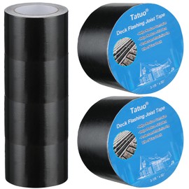 Deck Joist Tape for Decking Flashing Tape Butyl Tape Deck Joist Tape (3-1/8 Inch x 50 Ft, 6 Rolls)