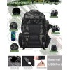 Anpress 48L Fishing Backpack Fishing Tackle Backpack with 4 Tackle