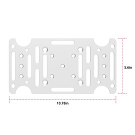 Mailbox Mounting Bracket, Universal Mounting Adapter Plate fits on 4x4 Wood or Hollow Posts and is Compatible with Most Post Mount mailboxes of All Sizes, Bottom mounting