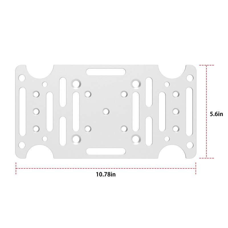 Mailbox Mounting Bracket, Universal Mounting Adapter Plate fits on 4x4