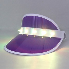 Naimo Sun Visor Hats with Light Clear UV Protection Summer Glowing LED Hat Outdoor Beach Festival Rave Party Cap