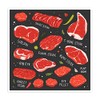 2X 10cm Steak Cuts Vinyl Stickers - Butcher Cooking Beef