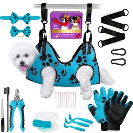 Pet Grooming Hammock for Nail Trimming - Dog Nail Clippers for Large Dogs - Pet Grooming Hammock with Hooks Dog Nail Clipper - Dog Hammock - Dog Sling for Small Dogs Lift Harness - Cat Harness - Pets