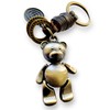 RATASK Brass Keyring, Metal Bear Keyrng, Cute Bear Keychain, Bag