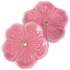 Didiseaon Ceramic Incense Plate Flower Shaped Incense Holder, Japanese Cherry