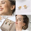 Kakonia 29Pcs 14K Gold Plated Studs Earrings and Hoops Set