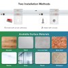 BTF-LIGTHING Transparent Strip Light Clips,Self Adhesive with Screws Mounting Holder,