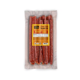 Long John Snacks Honey BBQ Dried Salami Stix – Made with Premium Pork & Beef Smoked Cuts – Gluten-Free, Bold Flavor & Delightful Flavor – Marinated & Smoked to Perfection – 16oz.