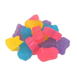 YANKEETRADERS Fruit-Flavored Rabbit Jubes Candy, Assorted Colors, 1 Pound Bag