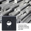 10Pcs Profile End Caps Aluminum Alloy Single Hole Cover Plate
