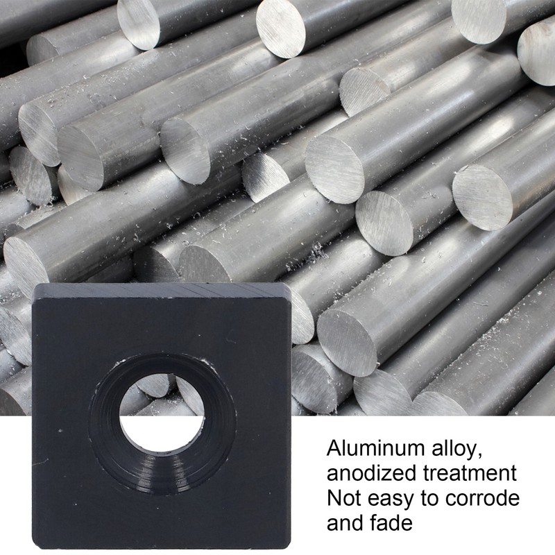 10Pcs Profile End Caps Aluminum Alloy Single Hole Cover Plate