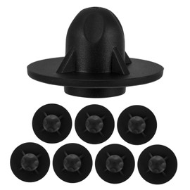 8pcs Moon Chair Foot Covers Cap Anti Sinking Easy Installation Camping Chair Leg Foot Protectors for Backyard Fishing Patio Black