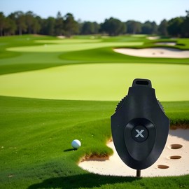 Tnyvm Black Compact Golf Stroke Counter - Lightweight Mini Golf Scoring Device with Reset, Easy Attachment for Gloves or Bags, Portable Golfing Scorekeeper, Perfect for Tracking Scores on The Course