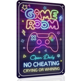 No Weenies Allowed Metal Signs for Home Decor Stylish Wall Art Door Sign Room Wall Decor For Men Women 8 X 12 Inch - Color: Game Room