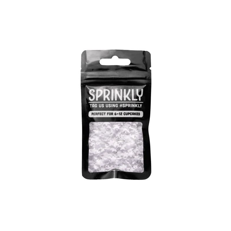SPRINKLY - Matt Stars - White - 25g