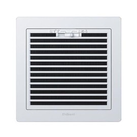 Panasonic Ceiling Embedded Ventilation Fan Separate Louver, Spring Loaded Detachable, For 24 Type, with Filter, White, 300mm x 300mm x 21mm FY-24L77