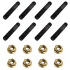 16Pcs High Strength Stud Bolt Pin Screw Exhaust Manifold Nuts