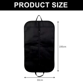 40inch Suit Carrier Bag with Handles, Foldable and Breathable Garment Suit Bag, 60x100cm Clothes Cover with Gusset for Travel and Storage, Durable Suit Protector for Men and Women