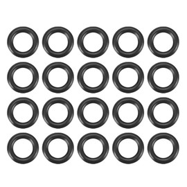 uxcell NBRO Ring Nitrile Butadiene Rubber Inner Diameter 4.5mm Width 1.5mm Black 20pcs