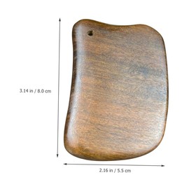 minkissy Dual Purpose Sandalwood Gua Sha Board Body Face Scraper Wooden Massage Tool Muscle Enhance Blood Flow