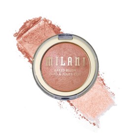 Milani Baked Blush, Updated Powder Blush for Cheeks, Cruelty Free Makeup - Shape, Contour & Highlight Face for a Shimmery or Matte Finish - Luminoso