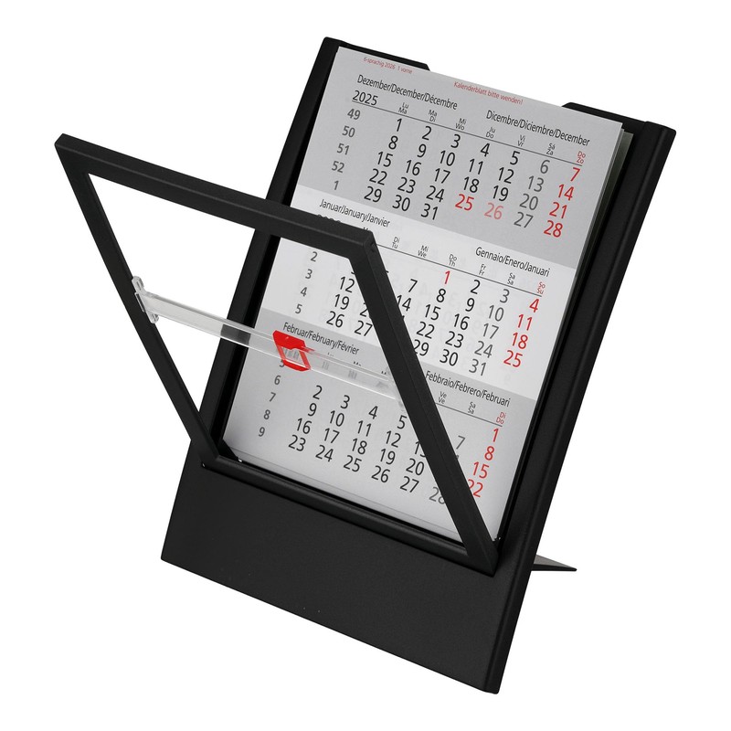 Tischkalender + 2026/2027 + Monatskalender 3 Monate Kalender Kalendarium Stehkalender