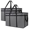 Xiesaip 2-Pack Insulated Food Delivery Bag, XXX-Large Meal Grocery Tote