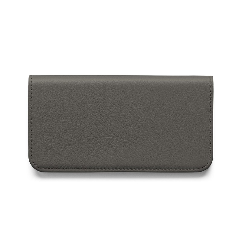 Lensrappa Slim leather glasses case in 9 colours, gray