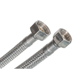 SFX® Reinforced Hose 50 cm Flex Hose 1/2 Inch Nut x 3/4 Inch Nut Connection Hose Extension Hose Drinking Water Hose Connection Hose 500 mm