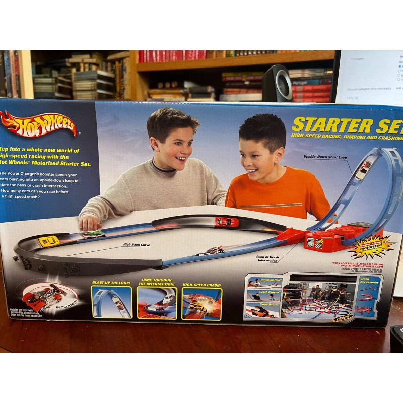 2001 MATTEL HOT WHEELS SUPER STARTER SET MOTORIZED RACING